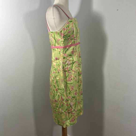 Amanda Smith Mini Dress Womens 10P Multi Empire Sundress Beach Y2K 90s - Picture 4 of 7